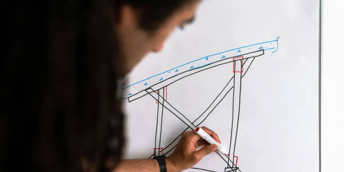 Engineer drawing example